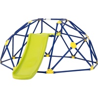 Goplus Klettergerüst, Kletterturm mit Rutsche, Plattform aus Stoff, Handläufe,