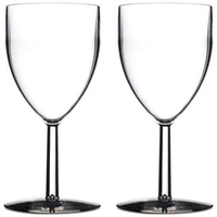 Mepal Kunststoff-Weißweingläser 2er Set transparent