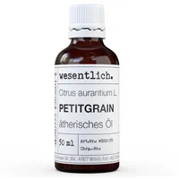 Wesentlich. Petitgrainöl - ätherisches Öl von wesentlich. - 100%