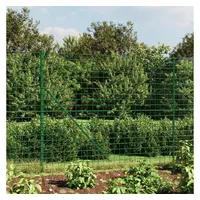 VidaXL Maschendrahtzaun mit Bodenflansch Grün 2x25 m