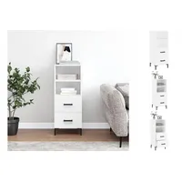 VidaXL Sideboard Weiß 34,5x34x90 cm Holzwerkstoff