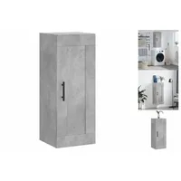 VidaXL Wandschrank Betongrau 34,5x34x90 cm Holzwerkstoff