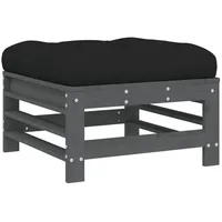 VidaXL Gartenhocker mit Kissen 57,5 x 30 x 0