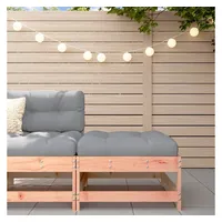 VidaXL Gartenhocker mit Kissen Massivholz Douglasie