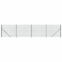 VidaXL Maschendrahtzaun mit Bodenflansch Grün 1,8x10 m