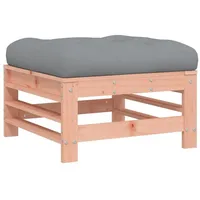 VidaXL Gartenhocker mit Kissen Massivholz Douglasie