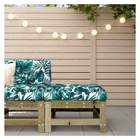 VidaXL Gartenhocker mit Kissen 57,5 x 30 x 0