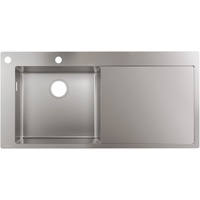 Hansgrohe Einbauspüle 450 mit Abtropffläche rechts,S718-F450 edelstahl