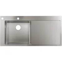 Hansgrohe S718-F450 links Einbauspüle Edelstahl Handbetätigung 1045 x 510