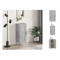 VidaXL Sideboard Betongrau 34,5x34x90 cm Holzwerkstoff