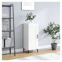 VidaXL Sideboard Hochglanz-Weiß 34,5x34x90 cm Holzwerkstoff