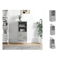VidaXL Sideboard Betongrau 34,5x34x90 cm Holzwerkstoff