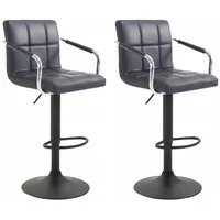 CLP 2er Set Barhocker Lucy V2 schwarz/schwarz