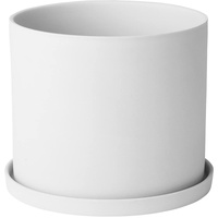 BLOMUS -Nona- Kräutertopf Größe S, sanfter Weißton, Elegantes Wohnaccessoire,