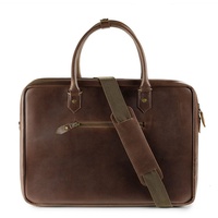 Buckle & Seam Businesstasche Albert Dot Laptopbag Brown