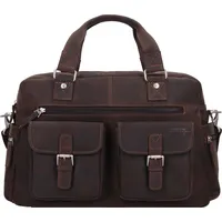 GREENLAND Nature Westcoast Aktentasche Leder 43 cm braun