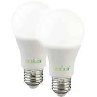 Luminea 2er-Set LED-Lampen mit Dämmerungssensor, E27, 11 W, 1.050