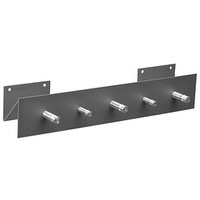 SZ METALL Wandgarderobe 52124 silber Metall 5 Haken 50,0