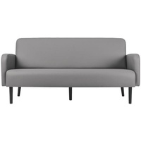 Paperflow meet 3-Sitzer-Sofa LISBOA grau schwarz Kunstleder