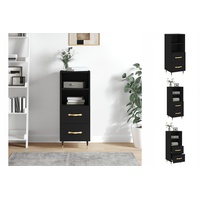VidaXL Sideboard Schwarz 34,5x34x90 cm Holzwerkstoff