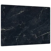ALLboards Glas Herdabdeckplatte Schneidebrett SCHWARZER MARMOR 52x60 cm Multi-Platte