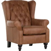 GUTMANN FACTORY Ohrensessel GUTMANN FACTORY "Amazonas", braun (cognac), B:83cm