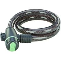 Prophete Fahrradschloss, Kabelschloss, mit Messing-Schließzylinder und Zylinderschutzkappe, Maße: 65