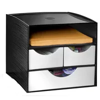 CEP Aufbewahrungsbox 4 Schübe schwarz,