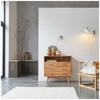 Tikamoon Kommode Sideboard Highboard 4 Schubladen Akazienholz Schlafzimmer Tikamoon