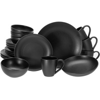 CreaTable CreaTable, Magic Black Coupe, 20-teiliges Geschirrset,