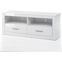 Lomadox TV-Lowboard BALVE-61 modernes Hifi-Rack in weiß Hochglanz mit