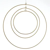 MARELIDA Dekoringe Metallringe mit Aufhängeösen DIY Basteln 50/40/30cm gold