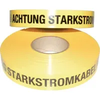 Multicoll Trassenwarnband L.250 m B.40 mm Gelb