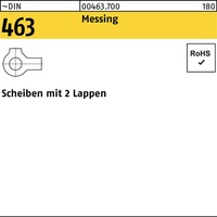 Industrial Quality Supplies DIN 463 Flache Scheibe Messing 17mm