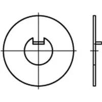 Industrial Quality Supplies DIN 462 Flache Scheibe Stahl 80mm