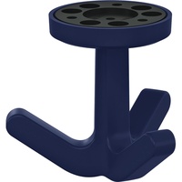 Hewi Dreifachhaken Ser.477 matt,elastisch 50 stahlblau H.69mm D.51mm