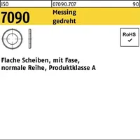 Reyher ISO 7090 Scheibe Messing gedreht 8mm (8,4x16x1,6) mit