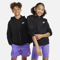 Nike Sportswear Club Fleece Kapuzenjacke Kinder Black/White XL