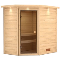 Karibu Woodfeeling Sauna Svea Inkl. Dachkranz