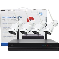 PNI House WiFi660 NVR 8-Kanal-Videoüberwachungskit und 4 drahtlose Außenkameras