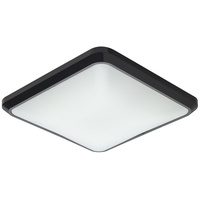 Oktaplex lighting Oktaplex LED Deckenleuchte quadratisch flach Deckenlampe Anthrazit