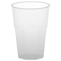 Papstar Plastikbecher 0,3 l Transparent 30 St.