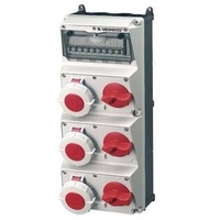 Mennekes Steckdosen-Kombination 940027 IP67 Rot 3 St.