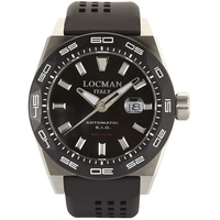Locman 0215V1-0KBKNKS2K Italy Herrenuhr Stealth Automatik schwarz/silber Ref. 0215