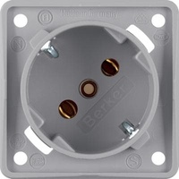 Berker Schuko-Steckdose 45° grau 1 St.