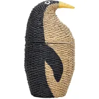 Bloomingville Aufbewahrungskorb Pinguin Ø 37 x 69 cm schwarz