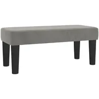 VidaXL Sitzbank Hellgrau 70x30x30 cm Samt