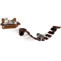 Costway Kletterwand mit Laufsteg 60 x 30 x 200