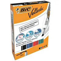 BIC Whiteboard-Marker Velleda 1781, Keilspitze, 4er Etui