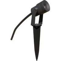 EVN Gartenspot Aluminium, Glas 3000K, IP65, inkl. Bewegungsmelder, grau